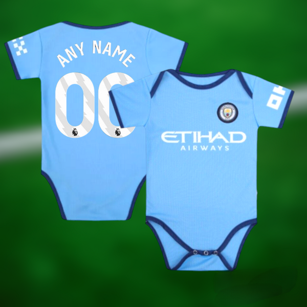 Manchester City 24-25 Baby Body med valgfritt trykk